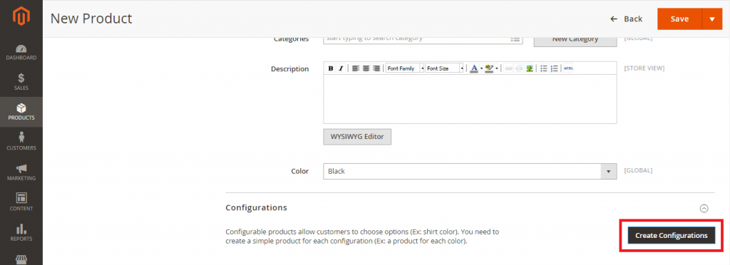 Create Product Configurations 2