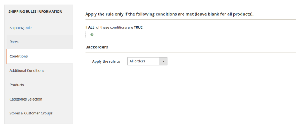 Conditional Settings