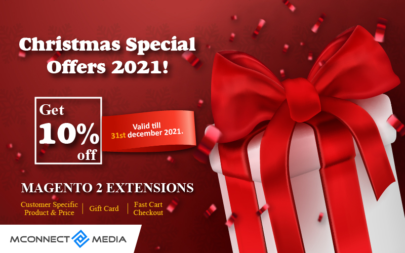 Christmas Sale 2021! Save 10% off on Magento 2 Extensions (Ending Soon)