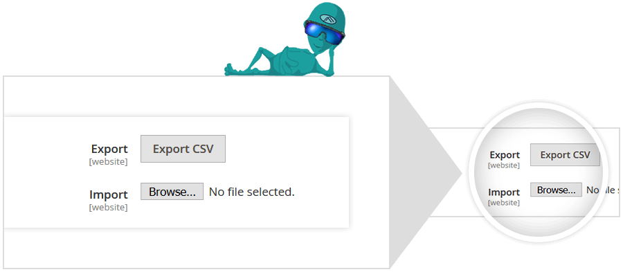 Csv file import